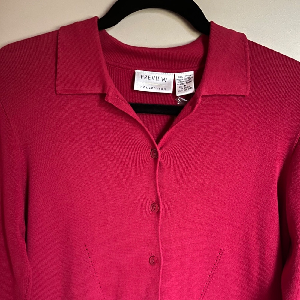 Preview Collection Red Sweater NWOT